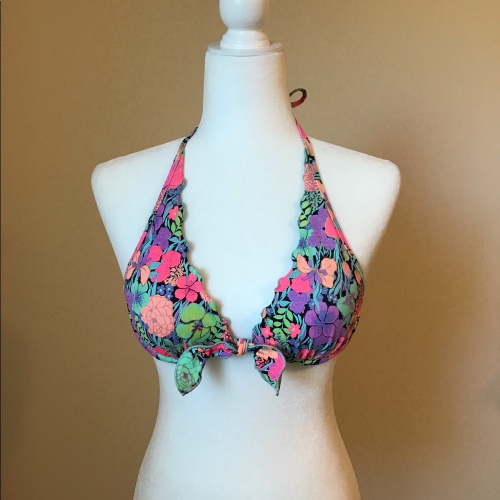 Halter swim top